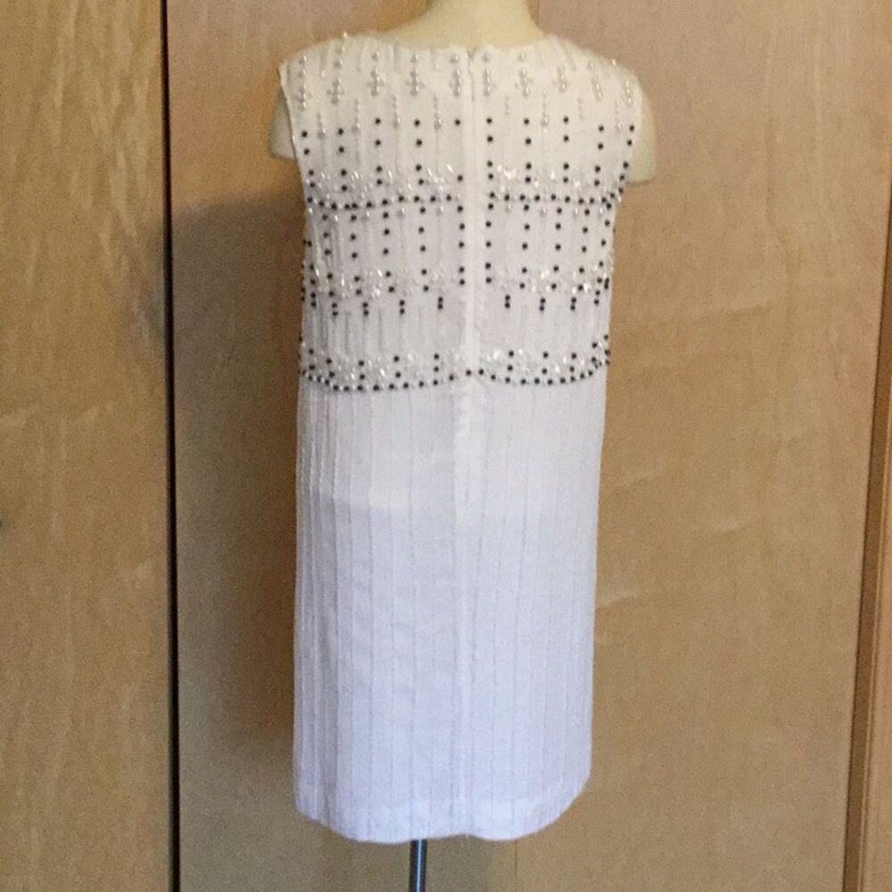 French Connection Sleeveless A-Line Dress beaded - Picture 6 of 9